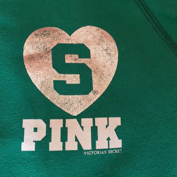 Victoria's Secret Pink Michigan State Spartans sweatsuit jacket - Picture 2 of 3